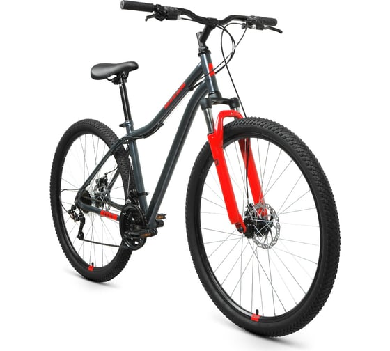 Велосипед ALTAIR MTB HT 29 2.0 29 D, 21 скорость, рост 19, 2001, темно-серый/красный RBKT1M19G005