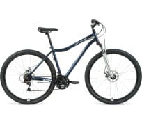 Велосипед ALTAIR MTB HT 29 2.0 29 D, 21 скорость, рост 17, 2020-2021г, темно-синий/серебристый RBKT1M19G002