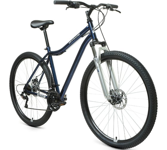 Велосипед ALTAIR MTB HT 29 2.0 29 D, 21 скорость, рост 17, 2020-2021г, темно-синий/серебристый RBKT1M19G002 1