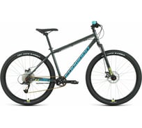 Велосипед FORWARD SPORTING 27.5 X, 9 скоростей, рост 17, темно-серый/зеленый RBKW1M179007