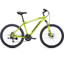Велосипед FORWARD HARDI 26 2.1 disc, 21 скорость, рост 18, ярко-желтый/черный RBKW1M36G003