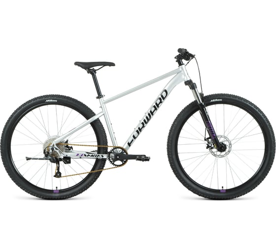 Велосипед FORWARD SPORTING 29 XX, 9 скоростей, рост 19, серебристый/фиолетовый RBKW1M198021