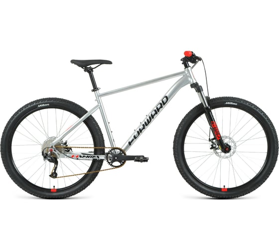 Велосипед Forward SPORTING 27.5 XX, 9 скоростей, рост 17, серебристый/черный RBKW1M179013 1