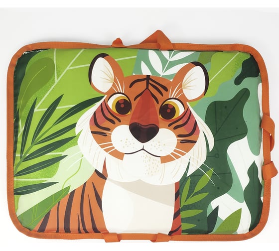Мягкая прямоугольная ледянка с ручками Hotenok Тигр 45х65 см ledtray_3tigr