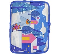 Мягкая прямоугольная ледянка с ручками Hotenok Зимние забавы 45х65см ledtray_3zabavi