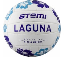Волейбольный мяч ATEMI LAGUNA синтетическая кожа, PVC, 18 панелей, белый/темно-синий/голубой 00-00005676