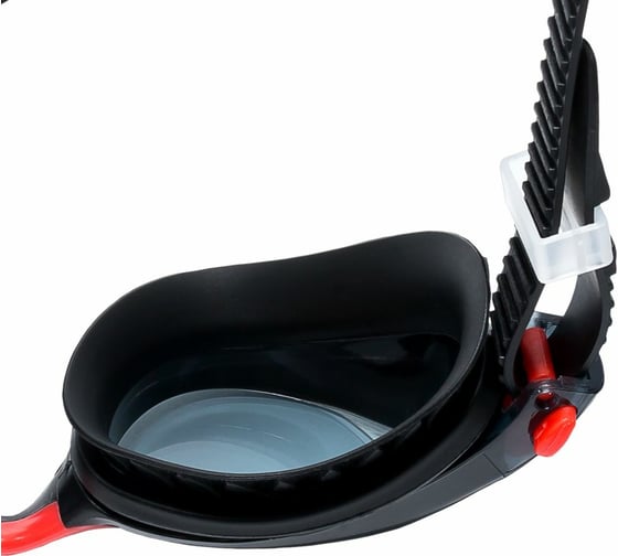 Детские очки для плавания ATEMI, силикон, черный/красный, M704 00-00007630