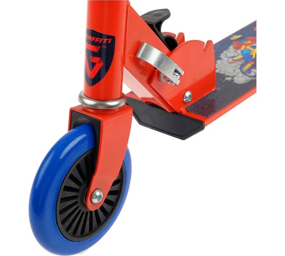 Зимний самокат-снегокат GRAFFITI 2 в 1 Super Rider 4291943