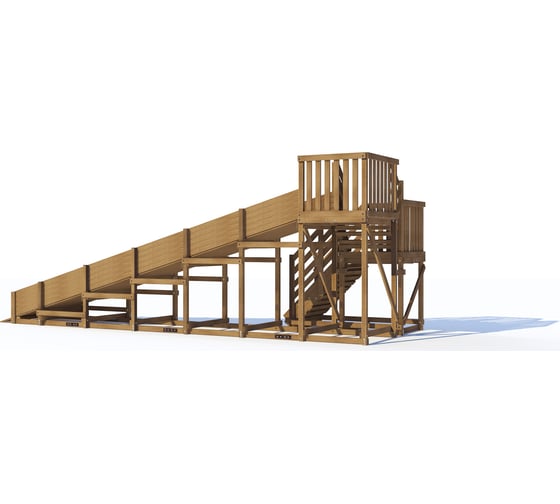 Детская заливная горка MoyDvor Swan-2