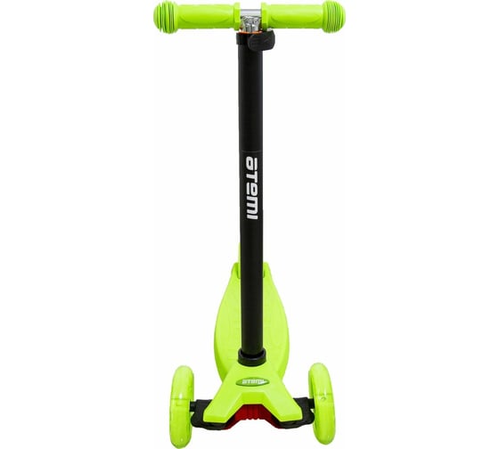 Детский самокат ATEMI Super Rider колеса 118/80 мм, светодиоды, зеленый AKC02B 00-00006919
