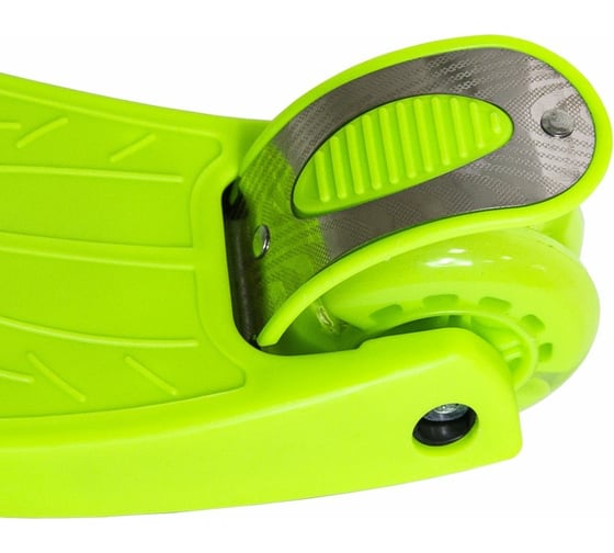 Детский самокат ATEMI Super Rider колеса 118/80 мм, светодиоды, зеленый AKC02B 00-00006919