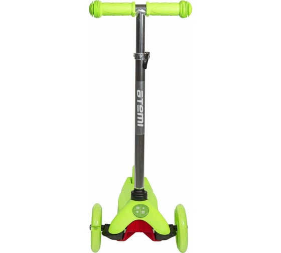 Детский самокат ATEMI Baby Road колеса 118/76 мм, светодиоды, зеленый, AKC01A 00-00006915