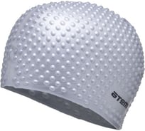 Шапочка для плавания ATEMI силикон, бабл, серебро, BS75 00-00007638