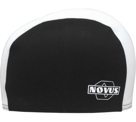 Шапочка для плавания ATEMI NOVUS, полиэстер, чёрный/белый, NPC-21 00-00001508