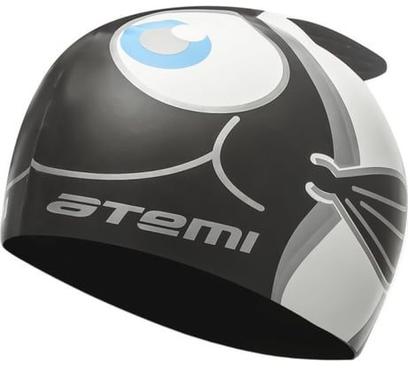 Детская шапочка для плавания ATEMI силикон, рыбка, черный, FC102 00000098100