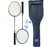 Набор для бадминтона ATEMI BAS-18 2 ракетки + волан, сталь, 00-00006704