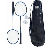 Набор для бадминтона ATEMI BAS-20 2 ракетки + волан, чехол, сталь, 00-00006706