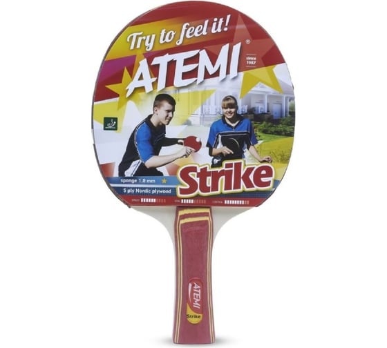 Набор для настольного тенниса ATEMI STRIKE 2ракетки + чехол + 3 мяча 00-00005920
