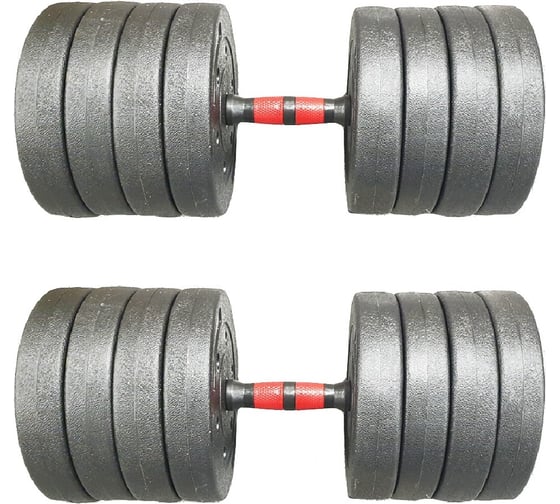 Разборные гантели с грифом URM 2шт, 25 кг, 50 кг B00129