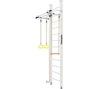 Шведская стенка Kampfer Helena Ceiling №6, жемчужный, высота 3 м, белый антик, турник K01404025