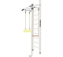 Шведская стенка Kampfer Helena Ceiling №6, жемчужный, стандарт, белый антик, турник K01404027