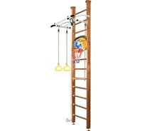 Шведская стенка Kampfer Helena Ceiling Basketball Shield №2, ореховый, высота 3 м, антик, турник K06547009