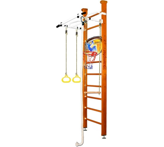Шведская стенка Kampfer Helena Ceiling Basketball Shield №3, классический, стандарт, белый, турник K06547016 1