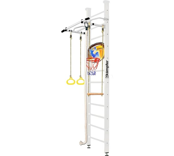 Шведская стенка Kampfer Helena Ceiling Basketball Shield №6, жемчужный, высота 3 м, антик, турник K06547025 1