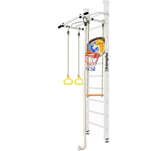 Шведская стенка Kampfer Helena Ceiling Basketball Shield №6, жемчужный, стандарт, антик, турник K06547027 1