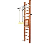 Шведская стенка Kampfer Helena Maxi Ceiling №4, вишневый, высота 3м, антик, турник K01405017