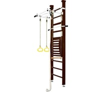 Шведская стенка Kampfer Helena Maxi Ceiling №5, шоколадный, стандарт, белый, турник K01405024