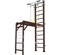 Шведская стенка Kampfer Union Wall, №5 шоколадный, высота 3м, белый, турник K06809022