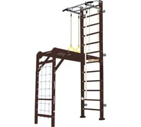 Шведская стенка Kampfer Union Wall, №5 шоколадный, высота 3м, антик, турник K06809021