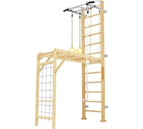 Шведская стенка Kampfer Union Wall, №0 без покрытия, высота 3м, белый, турник K06809002