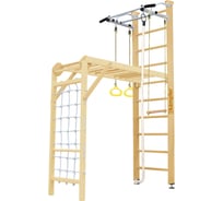 Шведская стенка Kampfer Union Ceiling, №0 без покрытия, стандарт, белый, турник K06810004