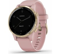 Часы Garmin vivoactive 4S, GPS, Wi-Fi, Dust Rose/Light Gold, E.EU 010-02172-33