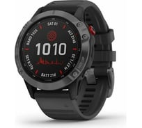 Часы Garmin fenix 6 Pro Solar - Slate Gray with Black Band 010-02410-15