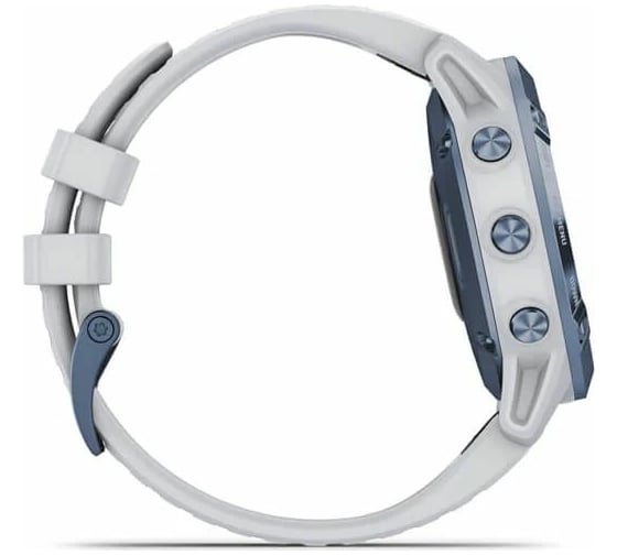 Часы Garmin Fenix 6 Pro Solar - Mineral Blue with Whitestone Band 010-02410-19
