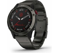 Часы Garmin Fenix 6 Pro Solar - Carbon Gray DLC with DLC Titanium Band 010-02410-23