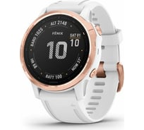 Часы Garmin fenix 6S Pro Rose Gold w/White Band GPS Watch EMEA 010-02159-11