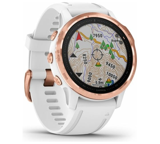 Часы Garmin fenix 6S Pro Rose Gold w/White Band GPS Watch EMEA 010-02159-11