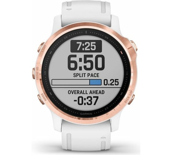 Часы Garmin fenix 6S Pro Rose Gold w/White Band GPS Watch EMEA 010-02159-11