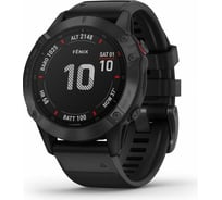 Часы Garmin fenix 6 Pro,Black w/Black Band,GPS Watch,EMEA 010-02158-02