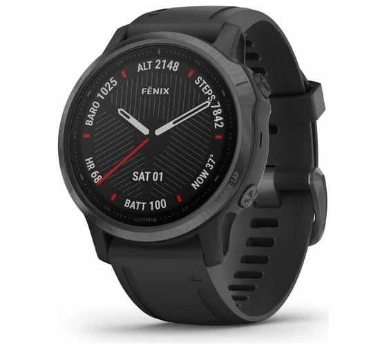 Часы Garmin fenix 6S Sapphire Carbon Grey DLC w/Blk Band GPS Watch EMEA 010-02159-25