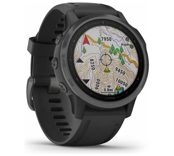 Часы Garmin fenix 6S Sapphire Carbon Grey DLC w/Blk Band GPS Watch EMEA 010-02159-25