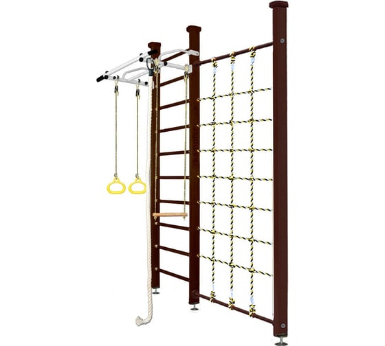 Шведская стенка Kampfer Winner Ceiling, №5 шоколадный, стандарт, антик, турник K03993023 1