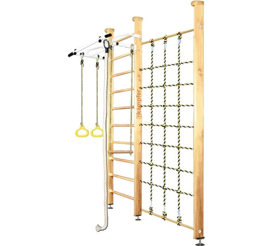 Шведская стенка Kampfer Winner Ceiling, №1 натуральный, стандарт, белый, турник K03993008 1