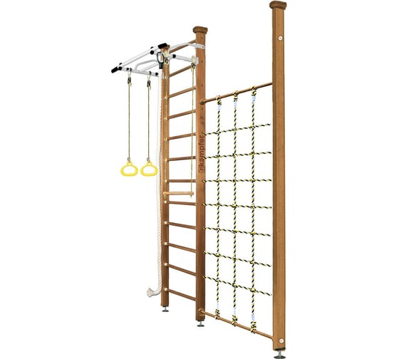 Шведская стенка Kampfer Winner Ceiling, №2 ореховый, высота 3м, антик, турник K03993009 1
