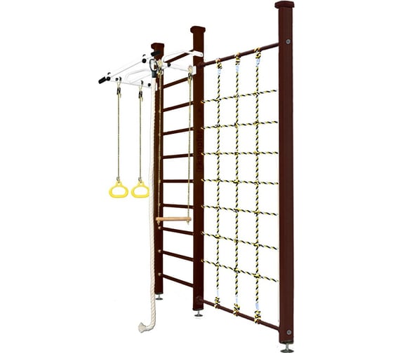 Шведская стенка Kampfer Winner Ceiling, №5 шоколадный, стандарт, белый, турник K03993024