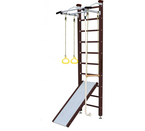 Шведская стенка Kampfer Ride Ceiling, №5 шоколадный, стандарт, белый, турник K06812024 1